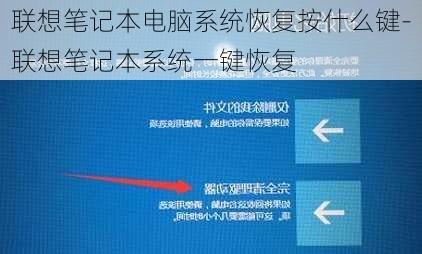 联想笔记本电脑系统恢复按什么键-联想笔记本系统一键恢复