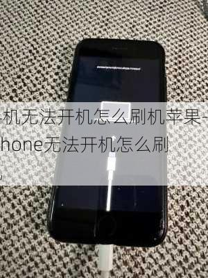 手机无法开机怎么刷机苹果-iphone无法开机怎么刷机