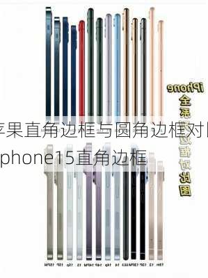 苹果直角边框与圆角边框对比-iphone15直角边框