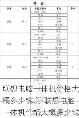 联想电脑一体机价格大概多少钱啊-联想电脑一体机价格大概多少钱