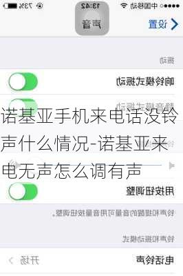 诺基亚手机来电话没铃声什么情况-诺基亚来电无声怎么调有声