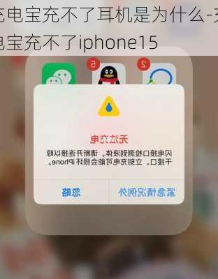 充电宝充不了耳机是为什么-充电宝充不了iphone15