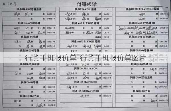 行货手机报价单-行货手机报价单图片