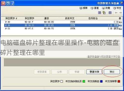 电脑磁盘碎片整理在哪里操作-电脑的磁盘碎片整理在哪里