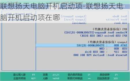 联想扬天电脑开机启动项-联想扬天电脑开机启动项在哪