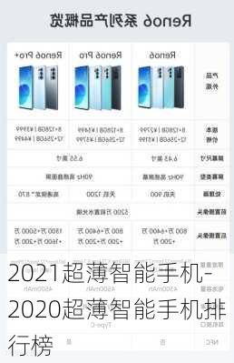 2021超薄智能手机-2020超薄智能手机排行榜