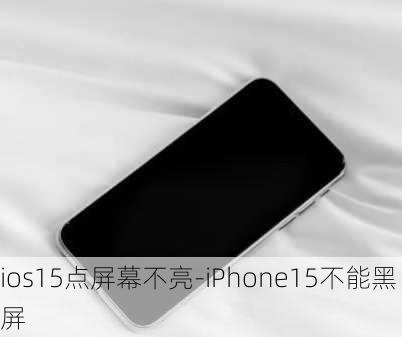 ios15点屏幕不亮-iPhone15不能黑屏