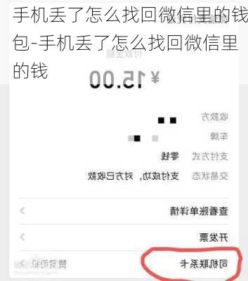 手机丢了怎么找回微信里的钱包-手机丢了怎么找回微信里的钱