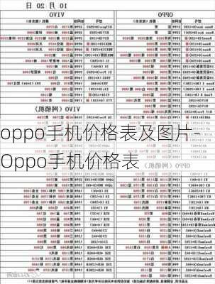 oppo手机价格表及图片-Oppo手机价格表