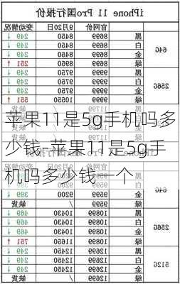 苹果11是5g手机吗多少钱-苹果11是5g手机吗多少钱一个