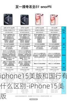 iphone15美版和国行有什么区别-iPhone15美版