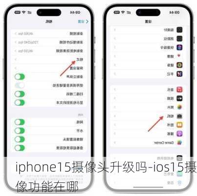 iphone15摄像头升级吗-ios15摄像功能在哪