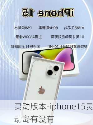 灵动版本-iphone15灵动岛有没有