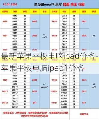 最新苹果平板电脑ipad价格-苹果平板电脑ipad1价格