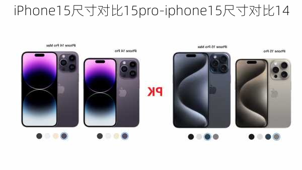 iPhone15尺寸对比15pro-iphone15尺寸对比14