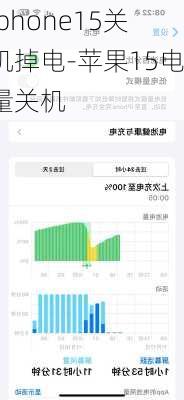 iphone15关机掉电-苹果15电量关机