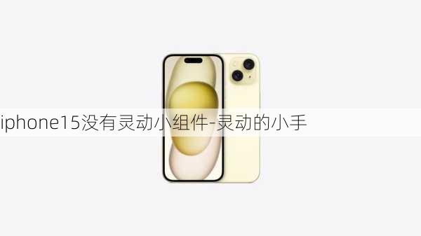 iphone15没有灵动小组件-灵动的小手