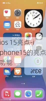 ios 15亮点-iphone15的亮点功能