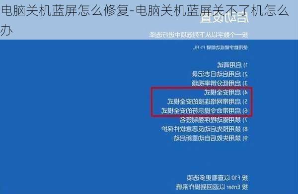 电脑关机蓝屏怎么修复-电脑关机蓝屏关不了机怎么办