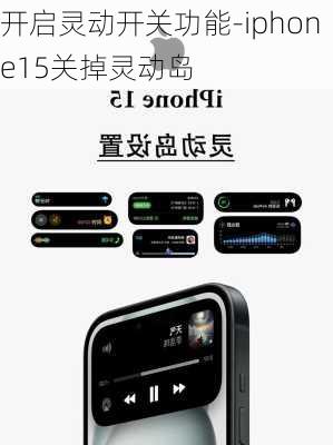 开启灵动开关功能-iphone15关掉灵动岛