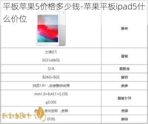 平板苹果5价格多少钱-苹果平板ipad5什么价位