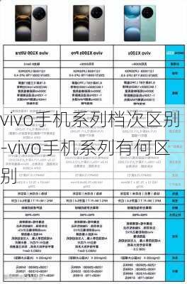 vivo手机系列档次区别-vivo手机系列有何区别