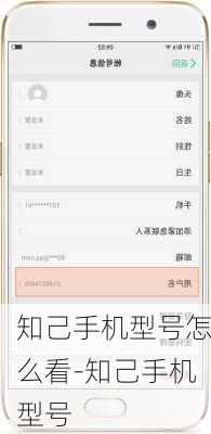 知己手机型号怎么看-知己手机型号