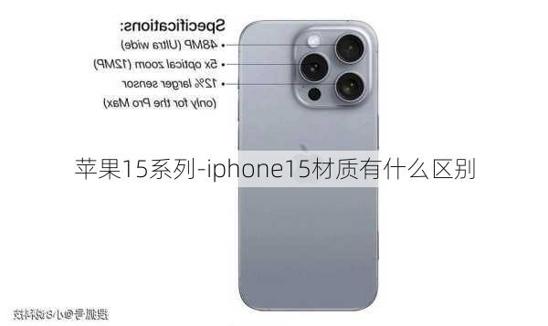 苹果15系列-iphone15材质有什么区别