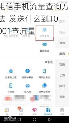 电信手机流量查询方法-发送什么到10001查流量