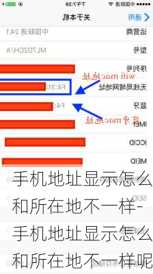 手机地址显示怎么和所在地不一样-手机地址显示怎么和所在地不一样呢