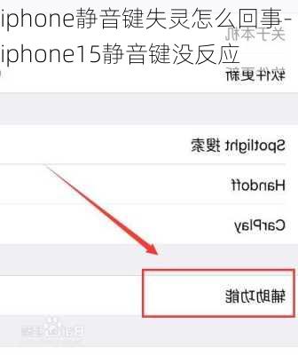 iphone静音键失灵怎么回事-iphone15静音键没反应