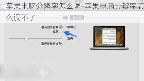 苹果电脑分辨率怎么调-苹果电脑分辨率怎么调不了