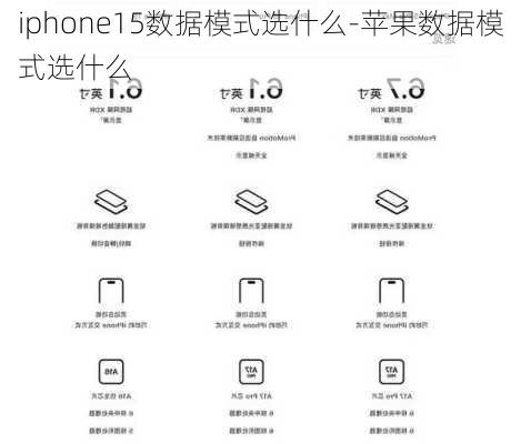 iphone15数据模式选什么-苹果数据模式选什么