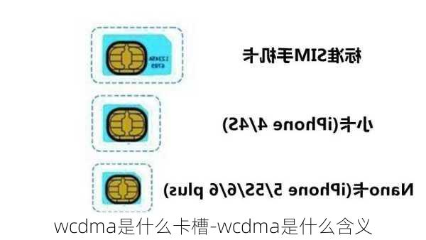 wcdma是什么卡槽-wcdma是什么含义