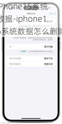 iPhone15系统数据-iphone15系统数据怎么删除