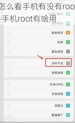 怎么看手机有没有root-手机root有啥用