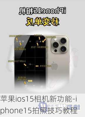 苹果ios15相机新功能-iphone15拍照技巧教程