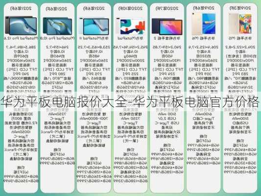 华为平板电脑报价大全-华为平板电脑官方价格