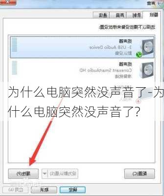 为什么电脑突然没声音了-为什么电脑突然没声音了?