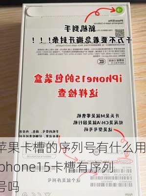 苹果卡槽的序列号有什么用-iphone15卡槽有序列号吗