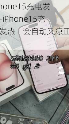 Iphone15充电发热-iPhone15充电发热一会自动又凉正常吗