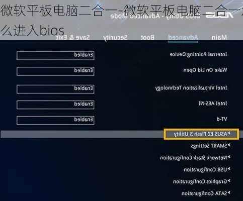 微软平板电脑二合一-微软平板电脑二合一怎么进入bios