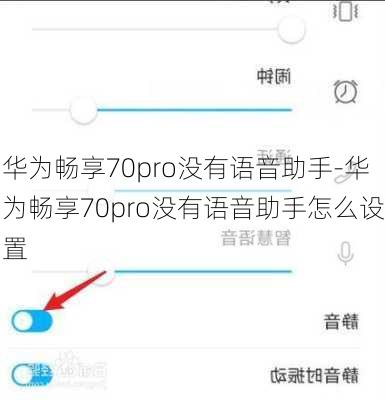 华为畅享70pro没有语音助手-华为畅享70pro没有语音助手怎么设置