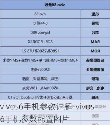 vivos6手机参数详解-vivos6手机参数配置图片