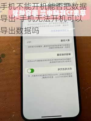 手机不能开机能否把数据导出-手机无法开机可以导出数据吗