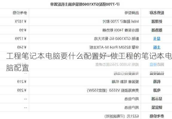 工程笔记本电脑要什么配置好-做工程的笔记本电脑配置