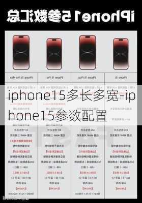 iphone15多长多宽-iphone15参数配置