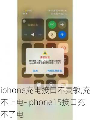 iphone充电接口不灵敏,充不上电-iphone15接口充不了电