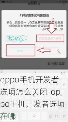 oppo手机开发者选项怎么关闭-oppo手机开发者选项在哪