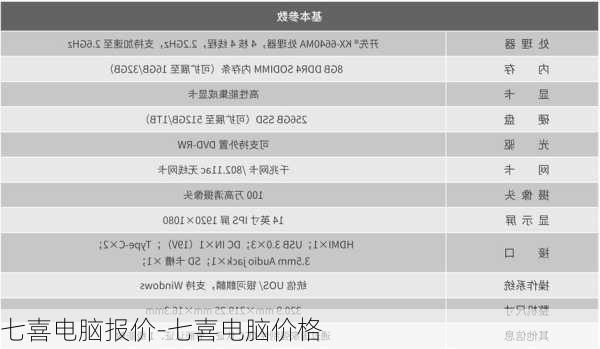 七喜电脑报价-七喜电脑价格